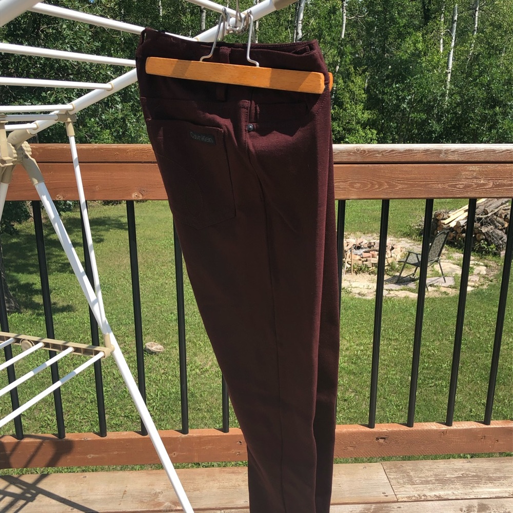 Calvin Klein Maroon Jeggings